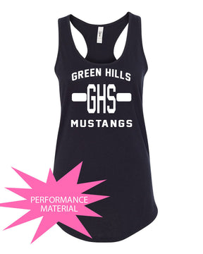 Green Hills Performance Racerback Tank Top Design 19