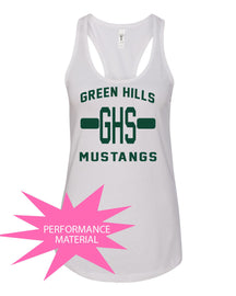 Green Hills Performance Racerback Tank Top Design 19