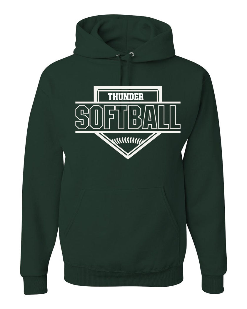 Green Thunder Design 1 Hooded Sweatshirt