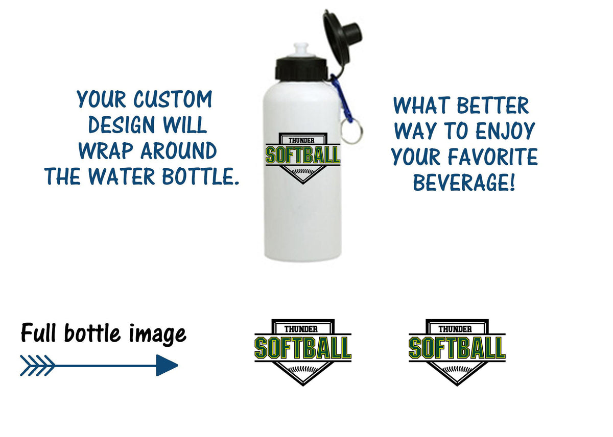 Green Thunder Design 1 Water Bottle