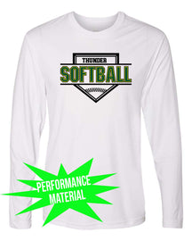 Green Thunder Performance Material Long Sleeve Shirt Design 1