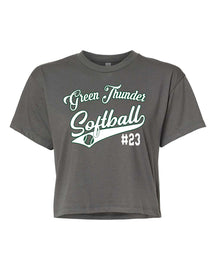 Green Thunder Design 2 crop top