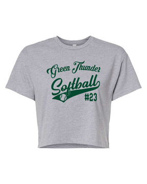 Green Thunder Design 2 crop top