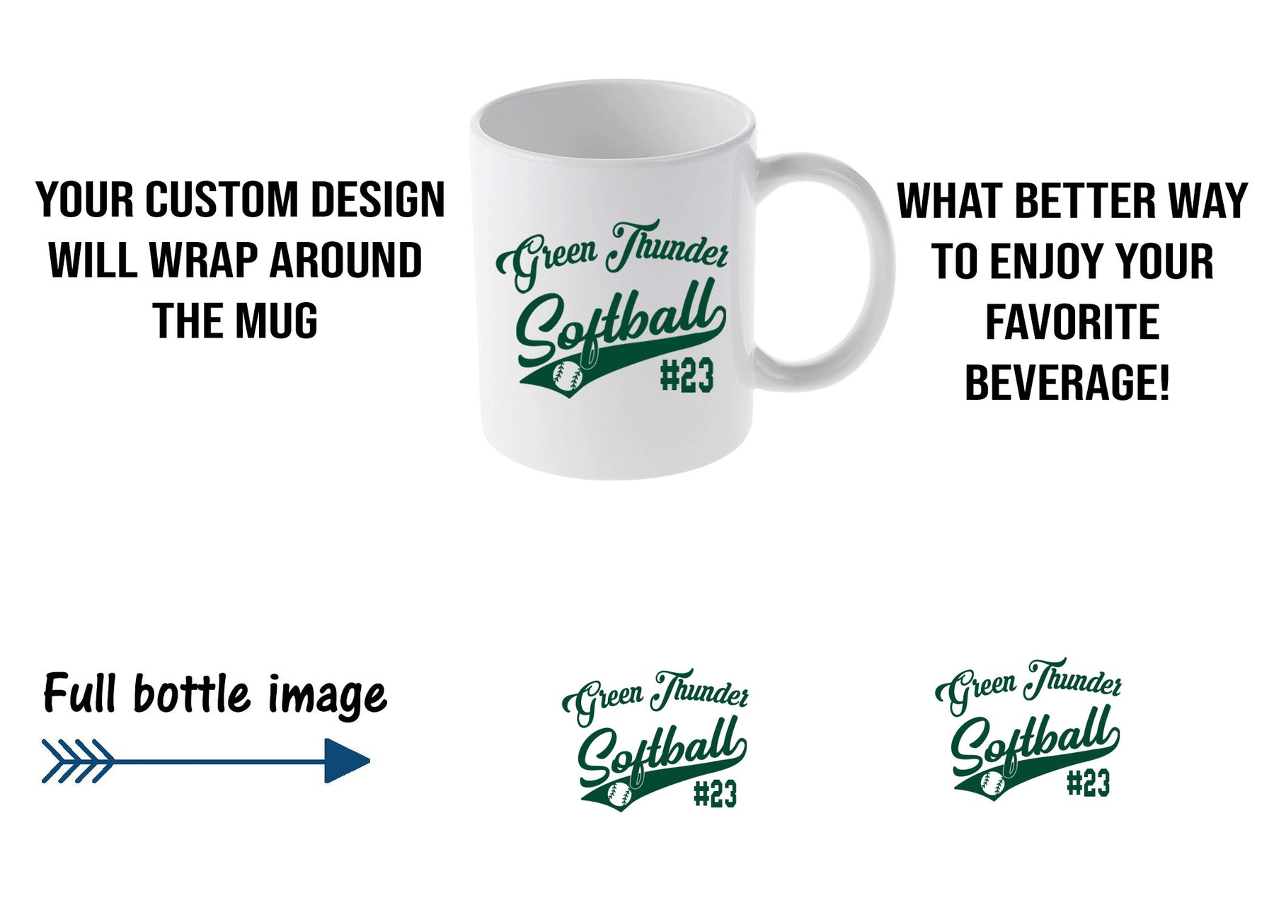 Green Thunder Design 2 Mug