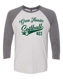 Green Thunder Design 2 raglan shirt