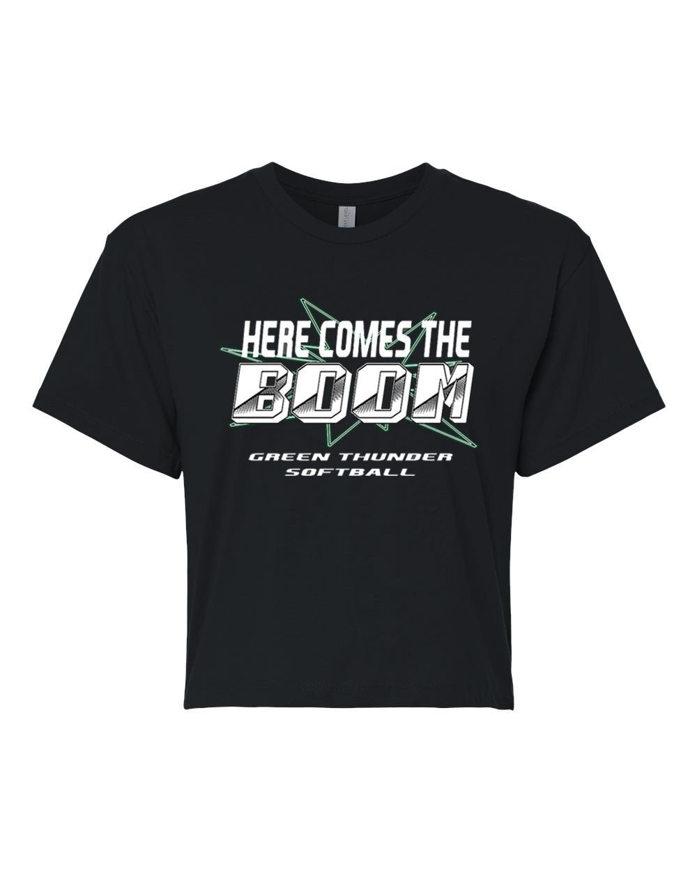 Green Thunder Design 3 crop top