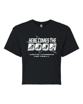 Green Thunder Design 3 crop top