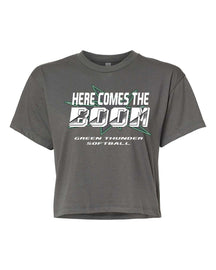 Green Thunder Design 3 crop top
