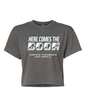 Green Thunder Design 3 crop top