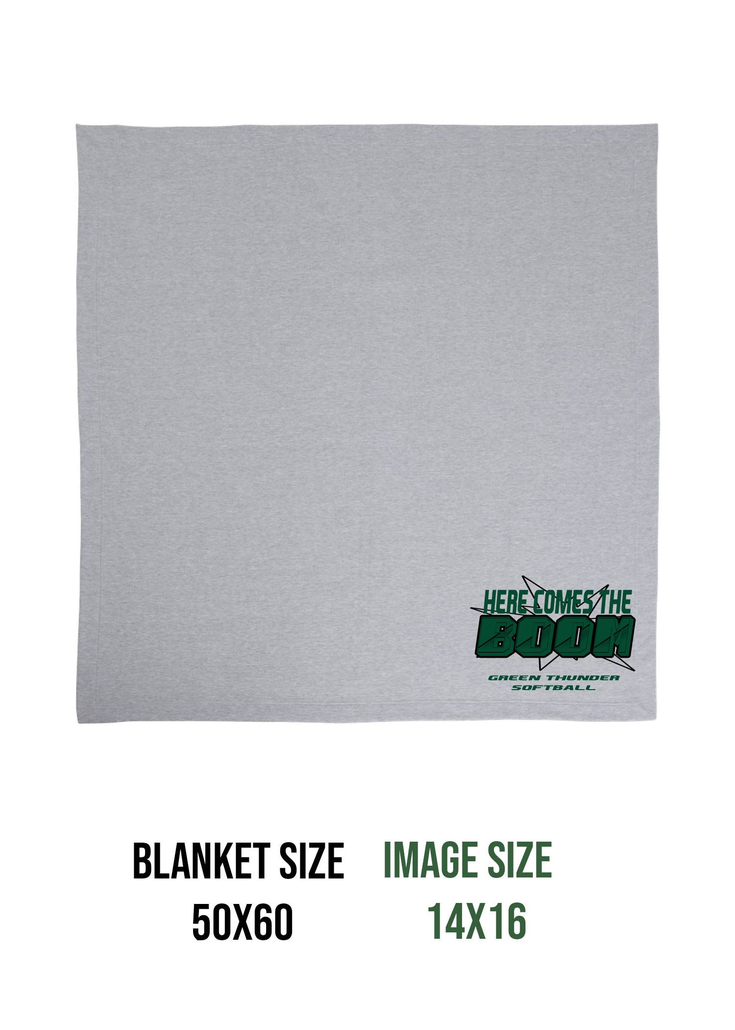 Green Thunder Design 3 Blanket