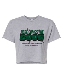 Green Thunder Design 3 crop top