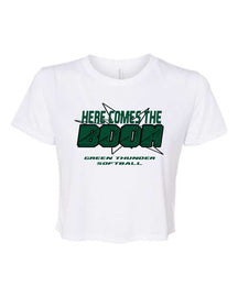 Green Thunder Design 3 crop top