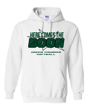 Green Thunder Design 3 Hooded Sweatshirt