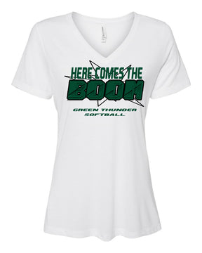 Green Thunder Design 3 V-Neck