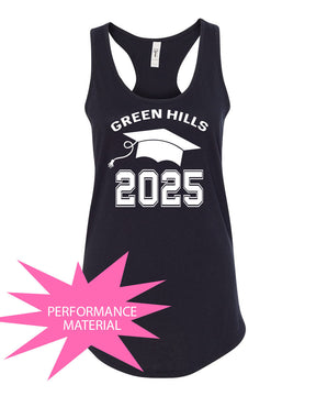 Green Hills 2025  Design 1 Performance Racerback Tank Top