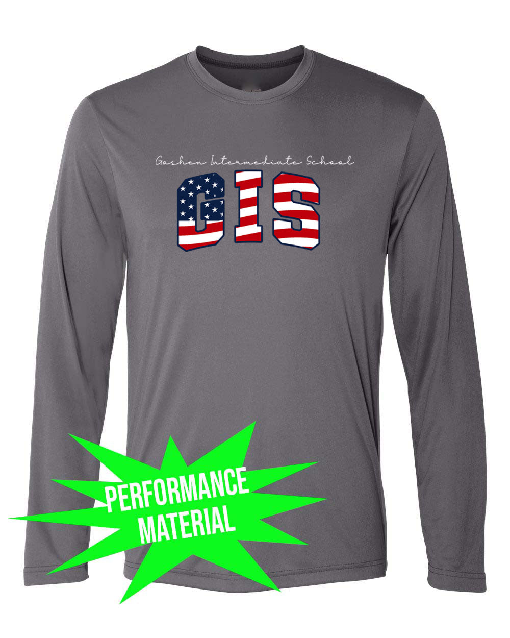 Goshen School Performance Material Long Sleeve Shirt Design 8