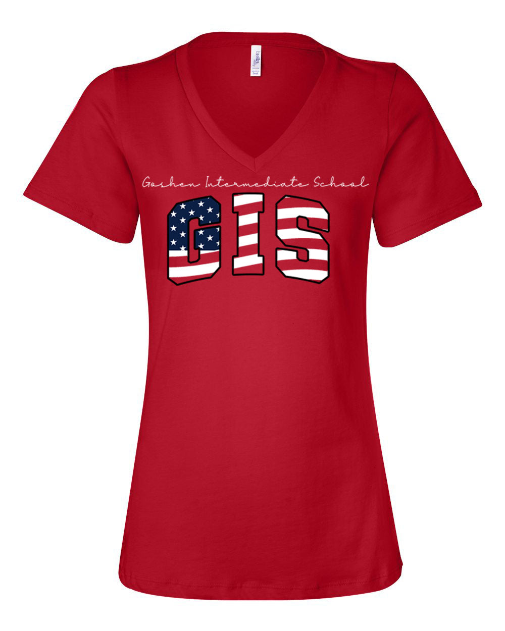 Goshen School V-neck T-Shirt Design 8
