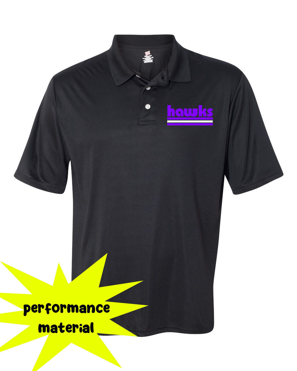 Hampton Performance Material Polo T-Shirt Design 18