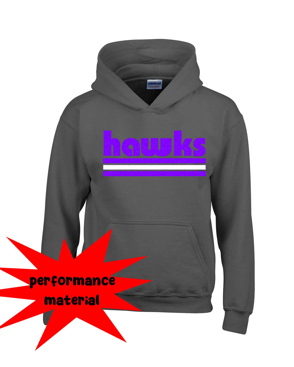 Hampton Performance Hooded Sweatshirt Design 18