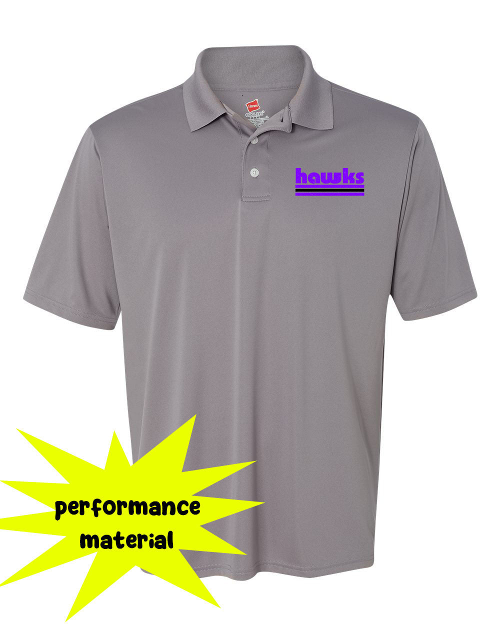 Hampton Performance Material Polo T-Shirt Design 18