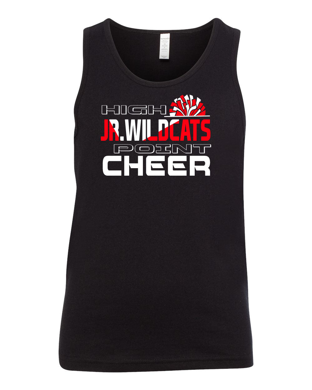 High Point Cheer design 5 Ladies Muscle Tank Top