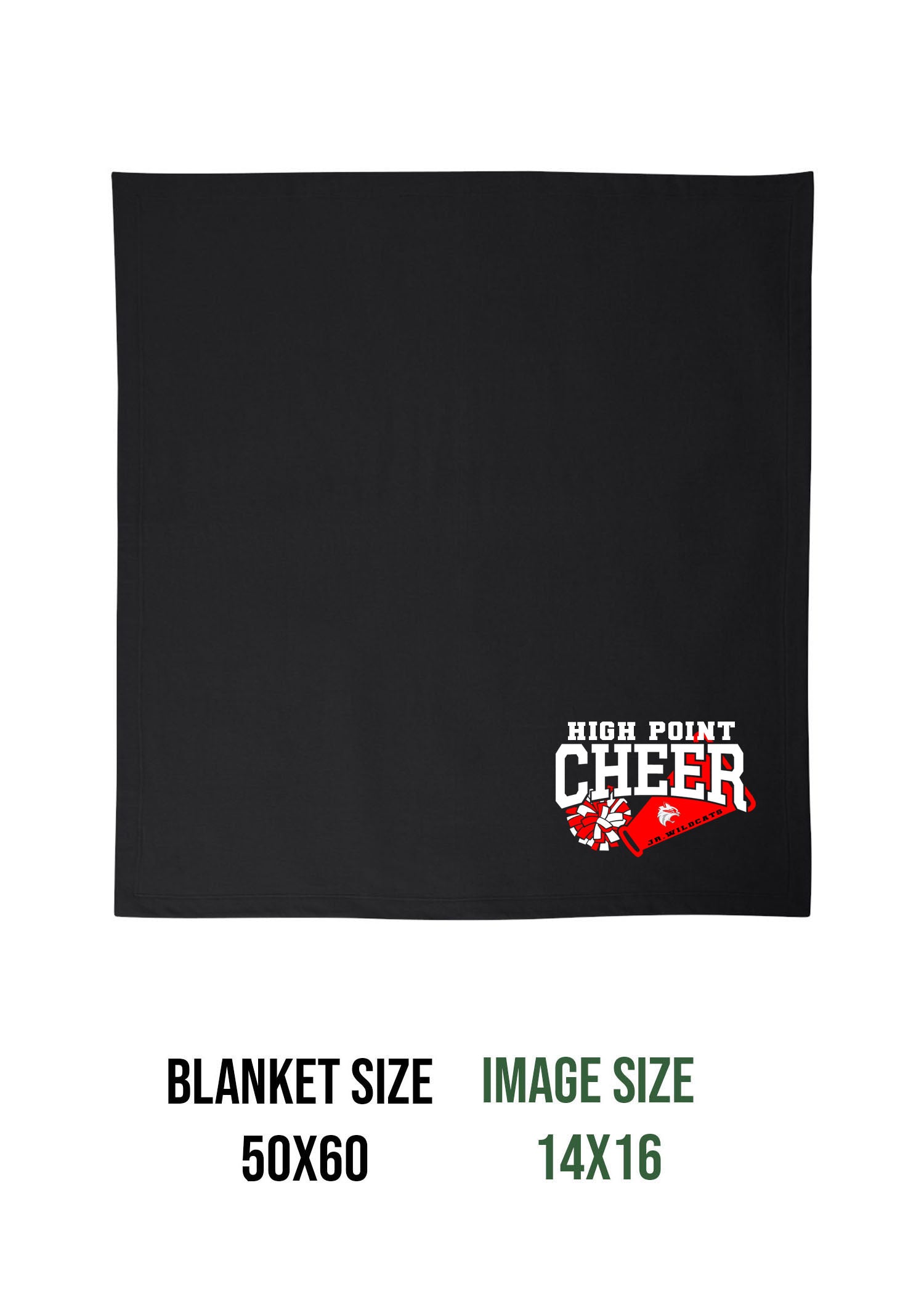High Point Cheer Design 1 Blanket