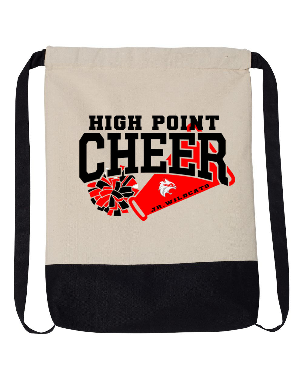 High Point Cheer Design 1 Drawstring Bag