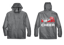 High Point cheer design 5 Zip up lightweight rain jacket