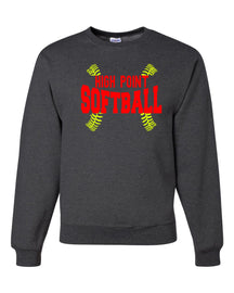 High Point Softball non hooded sweatshirt Design 1