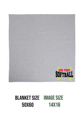 High Point Softball Design 1 Blanket