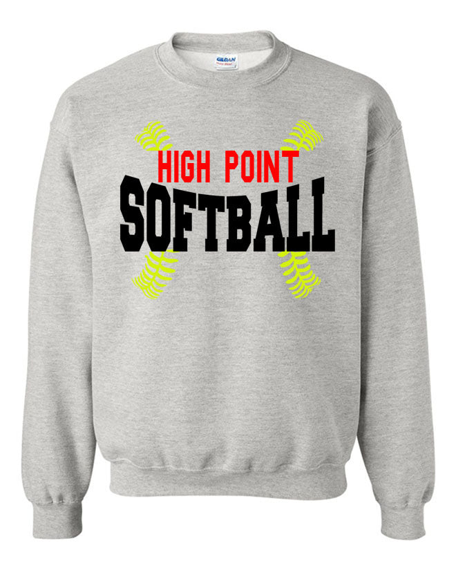 High Point Softball non hooded sweatshirt Design 1