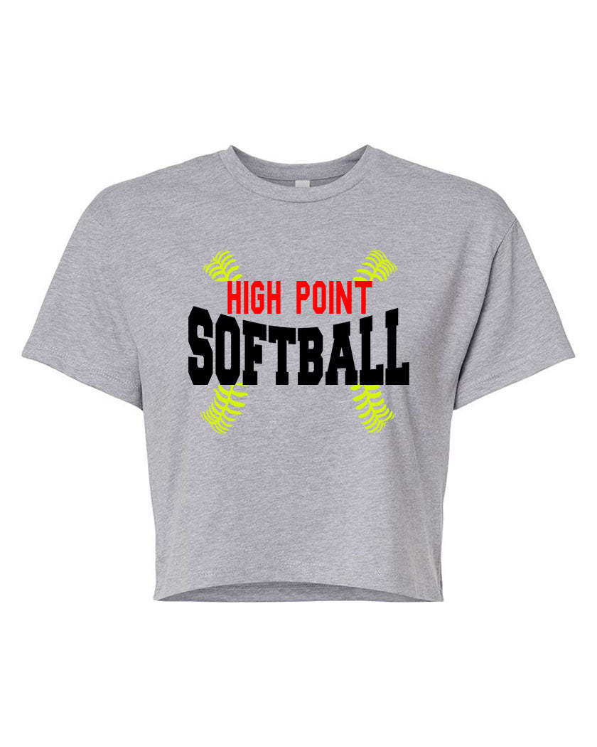 High Point Softball design 1 Crop Top