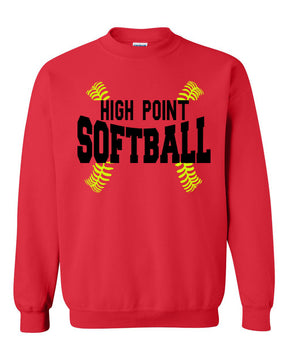 High Point Softball non hooded sweatshirt Design 1