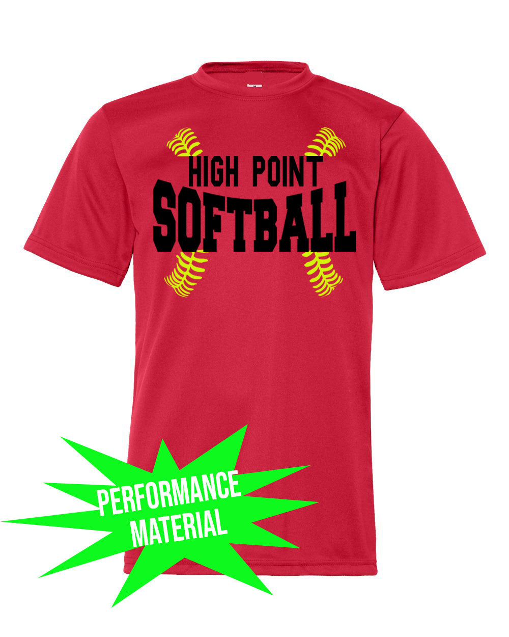 High Point Softball Performance Material design 1 T-Shirt