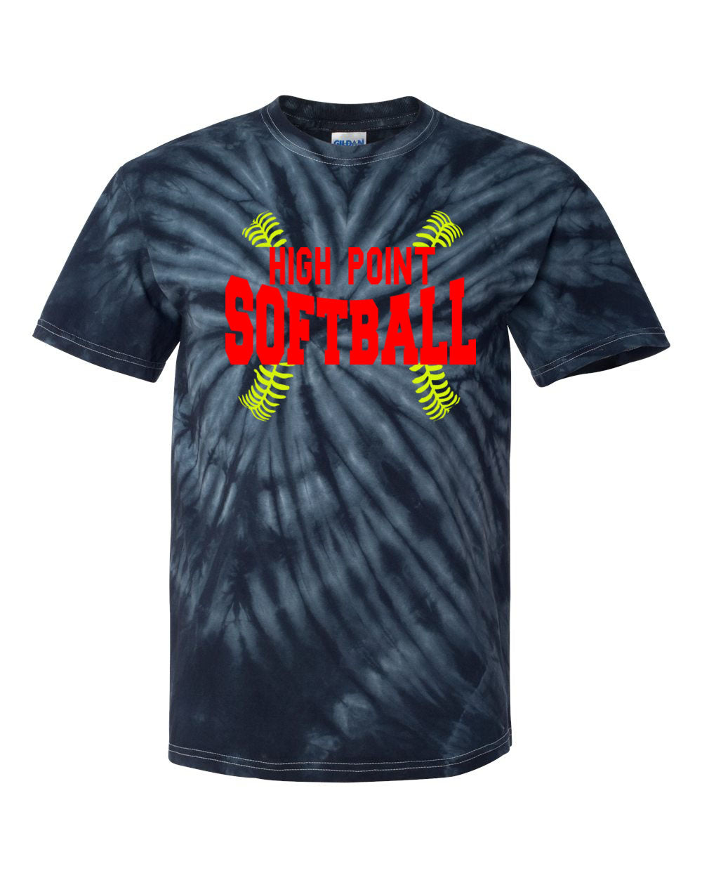 High Point Softball Tie Dye t-shirt Design 1