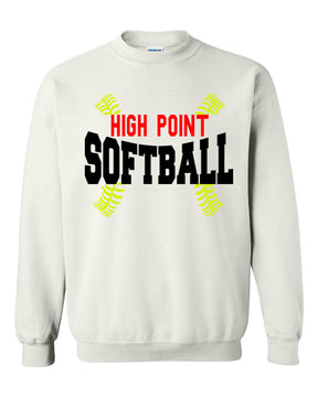 High Point Softball non hooded sweatshirt Design 1