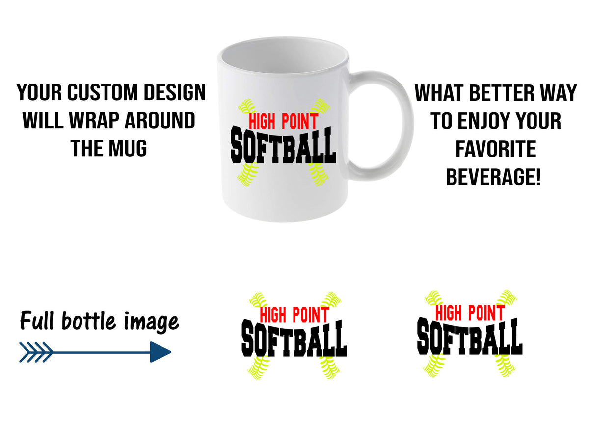 High Point Softball Mug Design 1