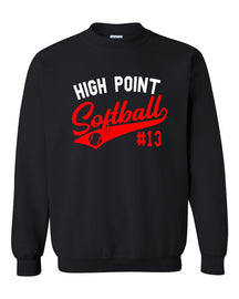 High Point Softball non hooded sweatshirt Design 2