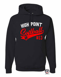 High Point Softball Design 2 Hooded Sweatshirt