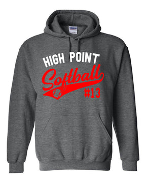 High Point Softball Design 2 Hooded Sweatshirt