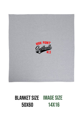 High Point Softball Design 2 Blanket