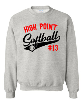 High Point Softball non hooded sweatshirt Design 2