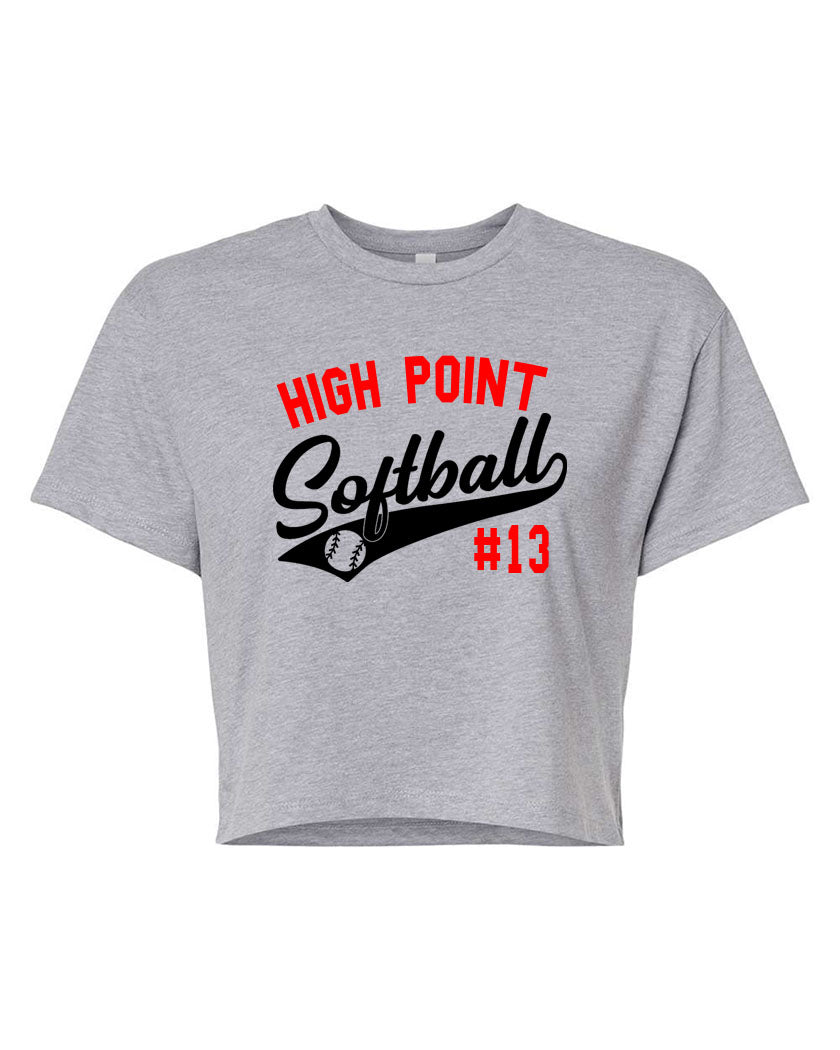 High Point Softball design 2 Crop Top