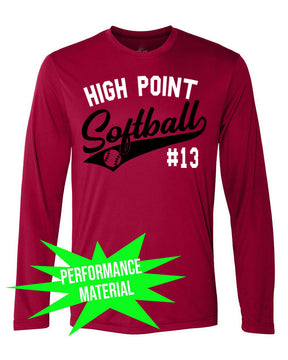 High Point Softball Performance Material Design 2 Long Sleeve Shirt