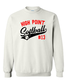 High Point Softball non hooded sweatshirt Design 2