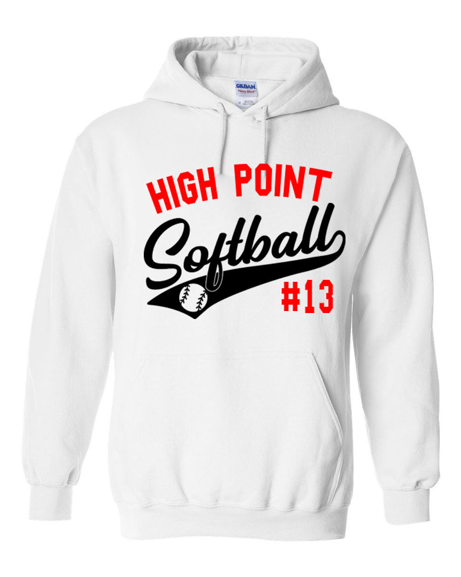 High Point Softball Design 2 Hooded Sweatshirt