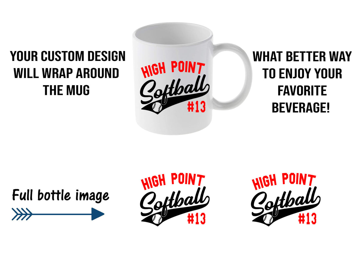 High Point Softball Mug Design 2