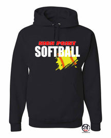 High Point Softball Design 3 Hooded Sweatshirt