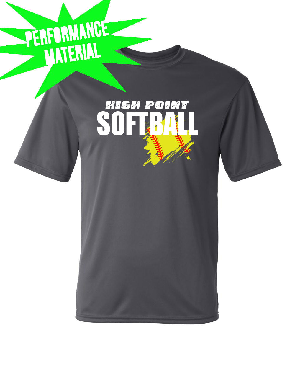 High Point Softball Performance Material design 3 T-Shirt