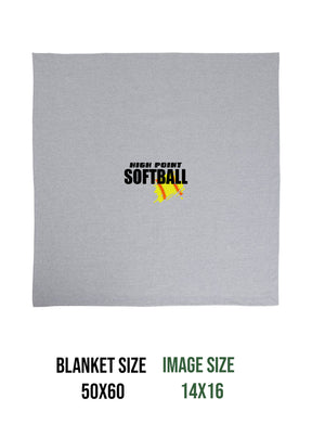 High Point Softball Design 3 Blanket